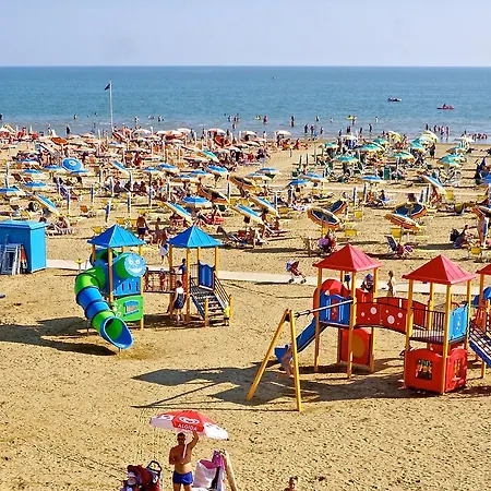 Bella Venezia, With Balcony Overlooking The Pedestrian Shopping Area, And The Within Walking Distance Bibione